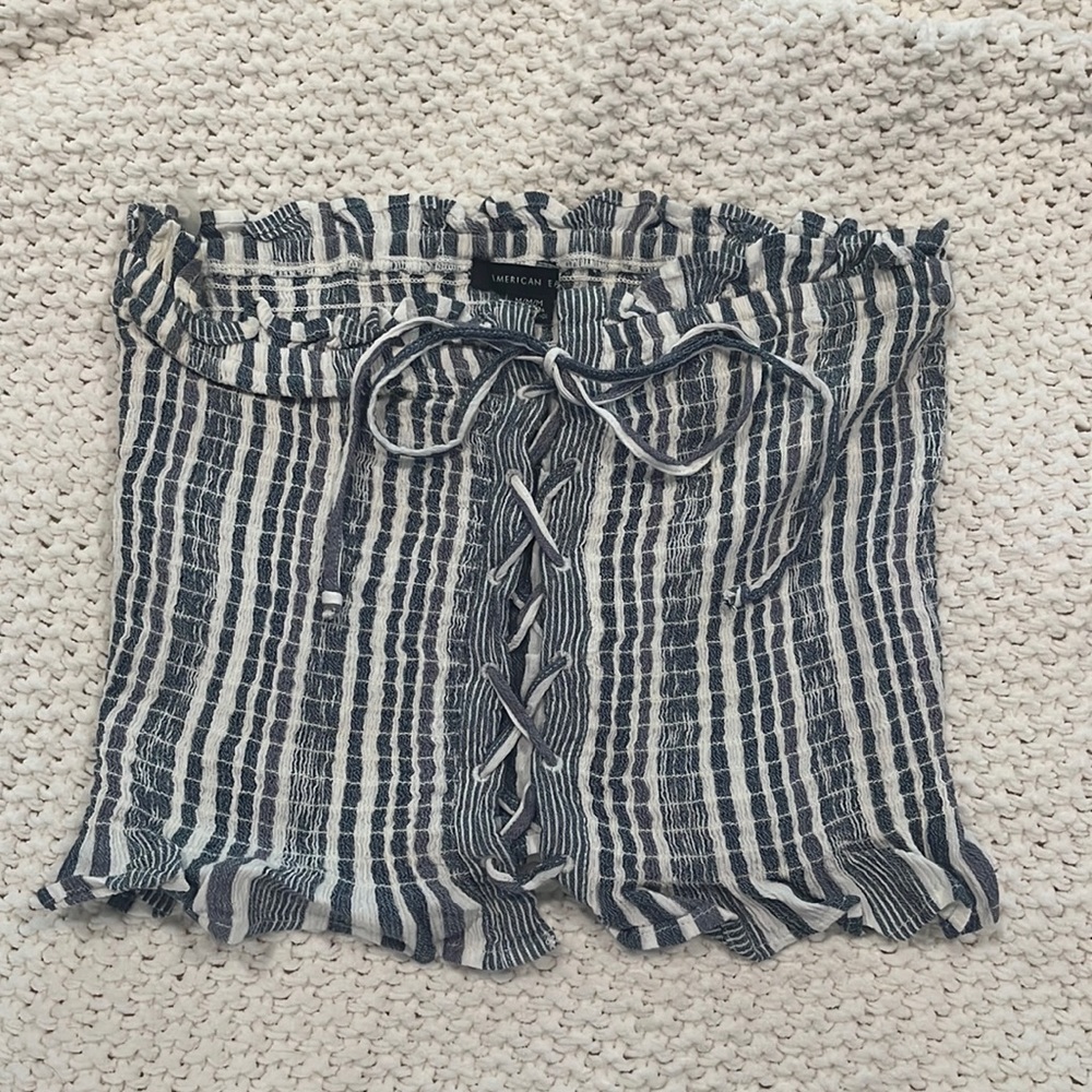 Striped American Eagle Tube Top